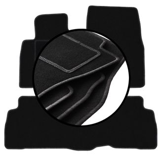 OEM Juego De Alfombrillas De Terciopelo Para: Toyota Land Cruiser J200 Fl Todoterreno (2015-)
