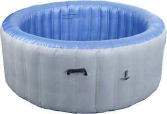 Hhg Torbellino Hhg-359, Piscina De Recambio 4 Personas, Interior/exterior Hinchable Pvc Laminado, Redonda &Oslash;180cm, Gris-azul