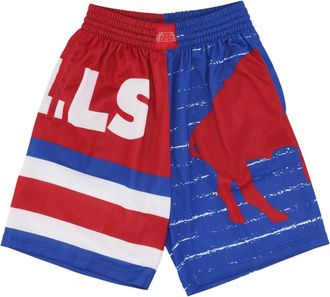 Mitchell & Ness Buffalo Bills Basketball Shorts - Heren - Fitness - Veelkleurig - S - Polyester - Fitness