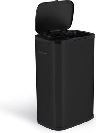 Kitchen Move Cubo de basura de cocina de apertura a presi&oacute;n negro 60l