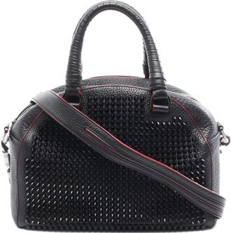 Christian Louboutin 2010s studded boston tote bag - Black