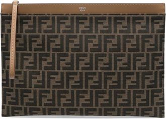 Fendi Monogram-pattern Clutch Bag