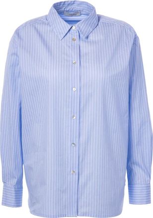 Jcsophie Peaches Blouse - Dames - Overhemden - Blauw - M - Katoen - Overhemden