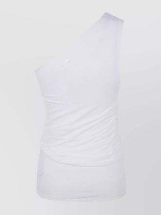 Patou cotton one-shoulder top
