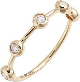 Bony Levy Monaco Bezel Diamond Ring in Yellow Gold/Dia at Nordstrom, Size 6.5
