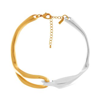 Dansk Copenhagen Anastazia Statement 2-Tone Mega Link Ketting - Dames - Accessoires - Geel - Maat: ONE Size