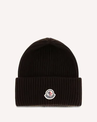 Moncler Wool and cashmere-blend Beanie Male UNI