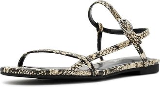 Nine West Masow Womens Dress Sandals Light Natural Snake : 6.5 M, Faux Leather