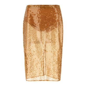 Elisabetta Franchi Mujer, Faldas, Beige, Talla: S