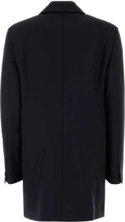 Jil Sander Womens Midnight Blue Wool Blend Blazer Darkblue Giacche E Gilet Jacket