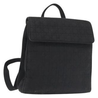 Dior Pre-owned Backpacks, female, Black, Size: ONE SIZE Pre-owned Vintage Nylon Backpack
