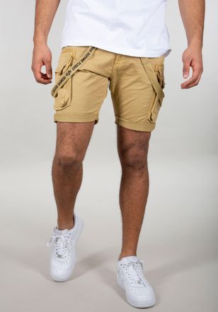 Alpha Industries Shorts ALPHA INDUSTRIES Utility Short, Herren, Gr. 31, Normalgr&ouml;ssen, beige (sand), Obermaterial: 98% Baumwolle, 2% Elastan, Hosen Shorts