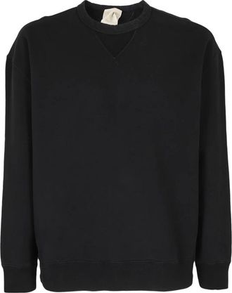 Ten c Sweatshirt met ronde hals - Heren - Sweatshirts - Zwart - M - Katoen - Hoodies & sweatvesten