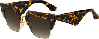 Etro CLUB 086/HA Womens Sunglasses Gold Size 56