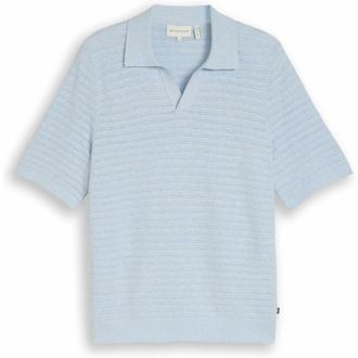 Tom Tailor V-hals gebreid kledingstuk - Heren - Truien - Blauw - Maat: XL