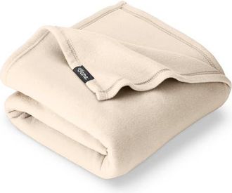 Bare Home Lightweight Polar Fleece Blanket in Sand at Nordstrom, Size King