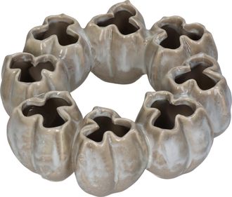 Schubiger M&ouml;bel Vase Keramik, Beige H: 7 cm