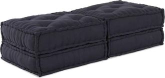 vidaXL Almohada 2 Pcs Antracita 70 X 70 X 36 Cm Poli&eacute;ster Vidaxl