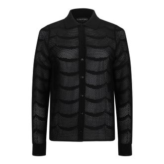 Tom Ford Womens Black Cotton Silk Shirts - Size Small