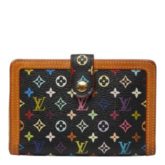 Louis Vuitton Black Multi-Color Pvc Leather Wallet (Bi-Fold) (Pre-Owned)