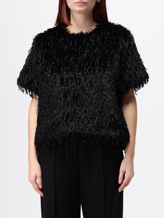 Ter Et Bantine Ter et Bantine Short-Sleeved Top with Crew Neck and Dropped Shoulders
