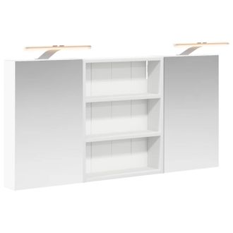 vidaXL Juego De Muebles De Ba&ntilde;o Con Estante 3 Pcs 100 X 10,5 X 50 Cm Vidaxl