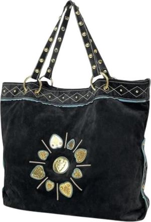 Gucci Pre-owned Suede gucci-bags - Dames - Vintage Shopper - Zwart - ONE Size - Vintage