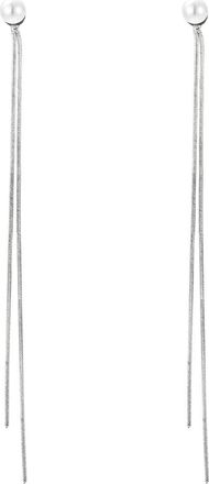 Untamed Petals Viola Modern Pearl Drop in Silver at Nordstrom