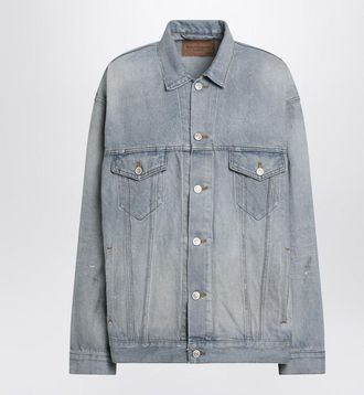 Balenciaga Light Vintage-Effect Denim Jacket