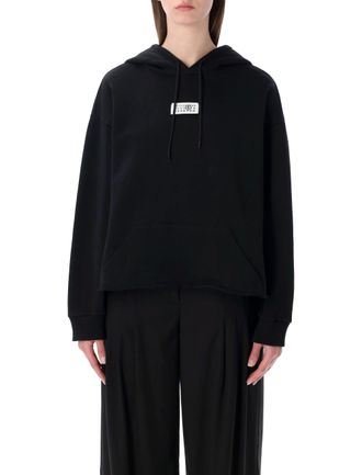 Maison Margiela Unbrushed Cotton Jersey Logo Hoodie