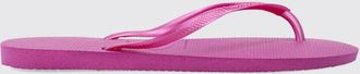 Havaianas Sandali infradito Slim in gomma con tacco basso e logo tono su tono