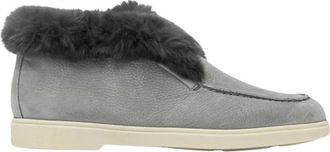 Santoni Enkellaarsjes - Dames - Winterlaarzen - Grijs - 37 EU - Schoenen