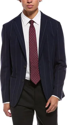 Eleventy Single Breasted Wool-Blend Jacket