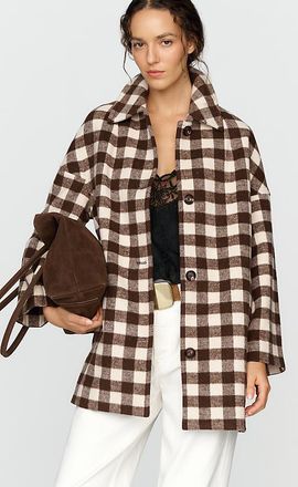 The Great. Wool Blend Car Coat Jacket