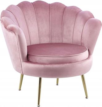 OEM Sill&oacute;n De Terciopelo Rosa Para Sal&oacute;n U Oficina, Carcasa Grande, Furnitex