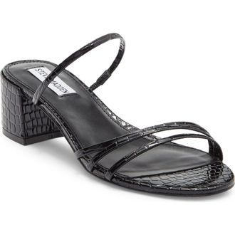Steve Madden Miari Slide Sandal in Black Croco at Nordstrom Rack, Size 6.5