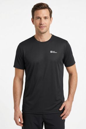 Jack Wolfskin Funktionsshirt JACK WOLFSKIN TECH T M, Herren, Gr. XXL, grau (phantom), Obermaterial: 100% Polyester, normal, Rundhals, Shirts Funktionsshirt