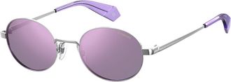 Polaroid PLD 6066/S Polarized B6E/A2 Mens Sunglasses Silver Size 51