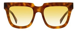 Retro Superfuture Modo Rounded Acetate Sunglasses - Brown
