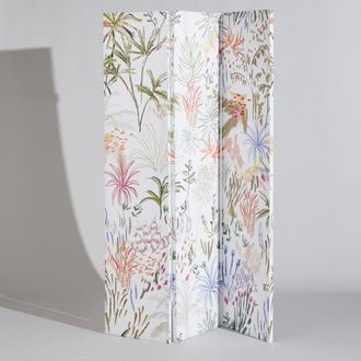 Maisons du monde Biombo con estampado floral multicolor