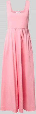 Comma Midikleid mit Eingrifftaschen in Pink, Gr&ouml;&szlig;e 40