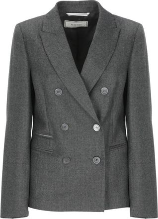 PESERICO Dubbele Rij Blazer - Dames - Blazers - Grijs - L - Jassen