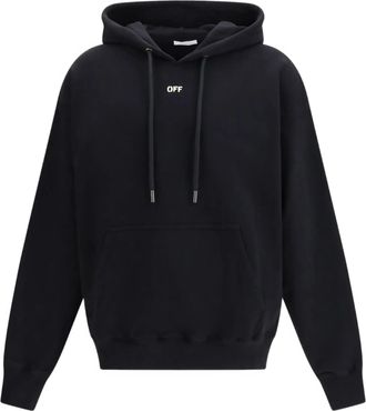 Off-white Black New Off Stamp Cotton Skate Hoodie