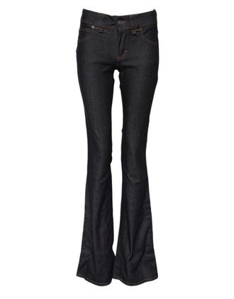 John Galliano Mid Waist Cotton Wide Leg Womens Jeans