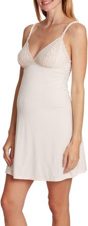 Cache Coeur Bliss Maternity and nursing nightie in Blush at Nordstrom, Size X-Large