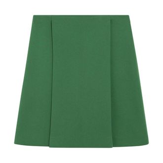 Miu Miu Jersey Tec Skirt - female - Miu Miu - Short Skirts - Green - S - Skirts