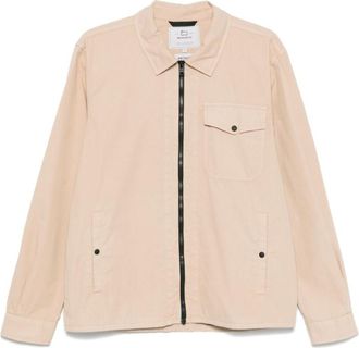 Woolrich Natural Gabardine-Weave Overshirt