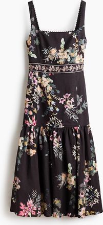 H&M Kleid aus Leinenmix - Schwarz