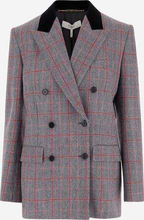 Chlo&eacute; wollen jas met dubbele borsten