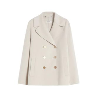 Max Mara Dames, Jassen, Beige, Maat: XS Wol